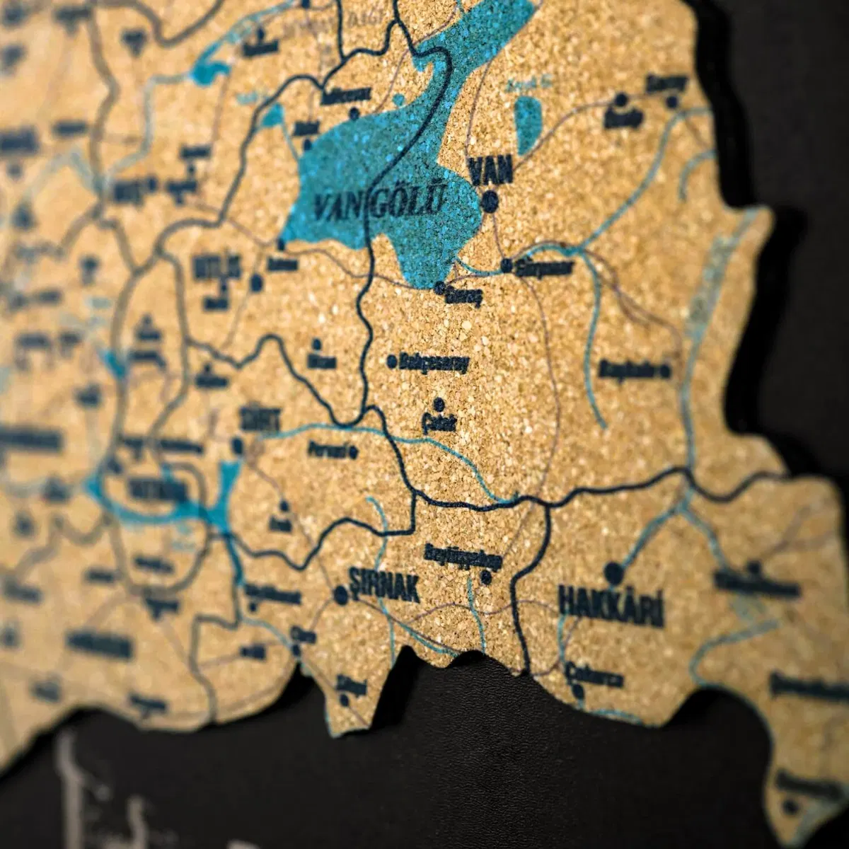 Cork Board Maps · Türkiye · personalised