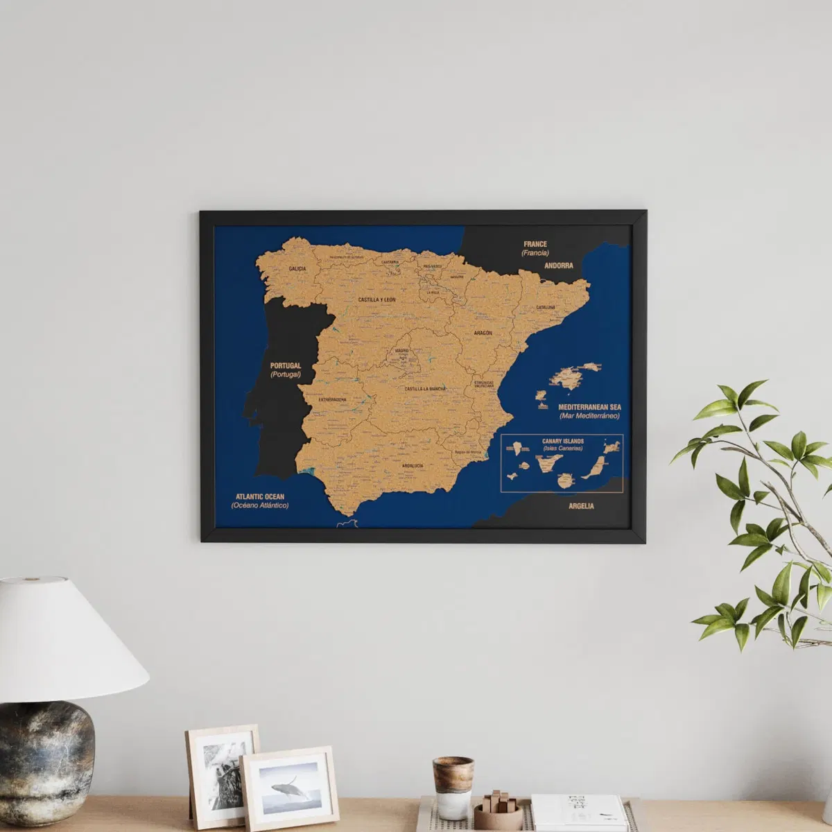 Cork Board Maps · Spain