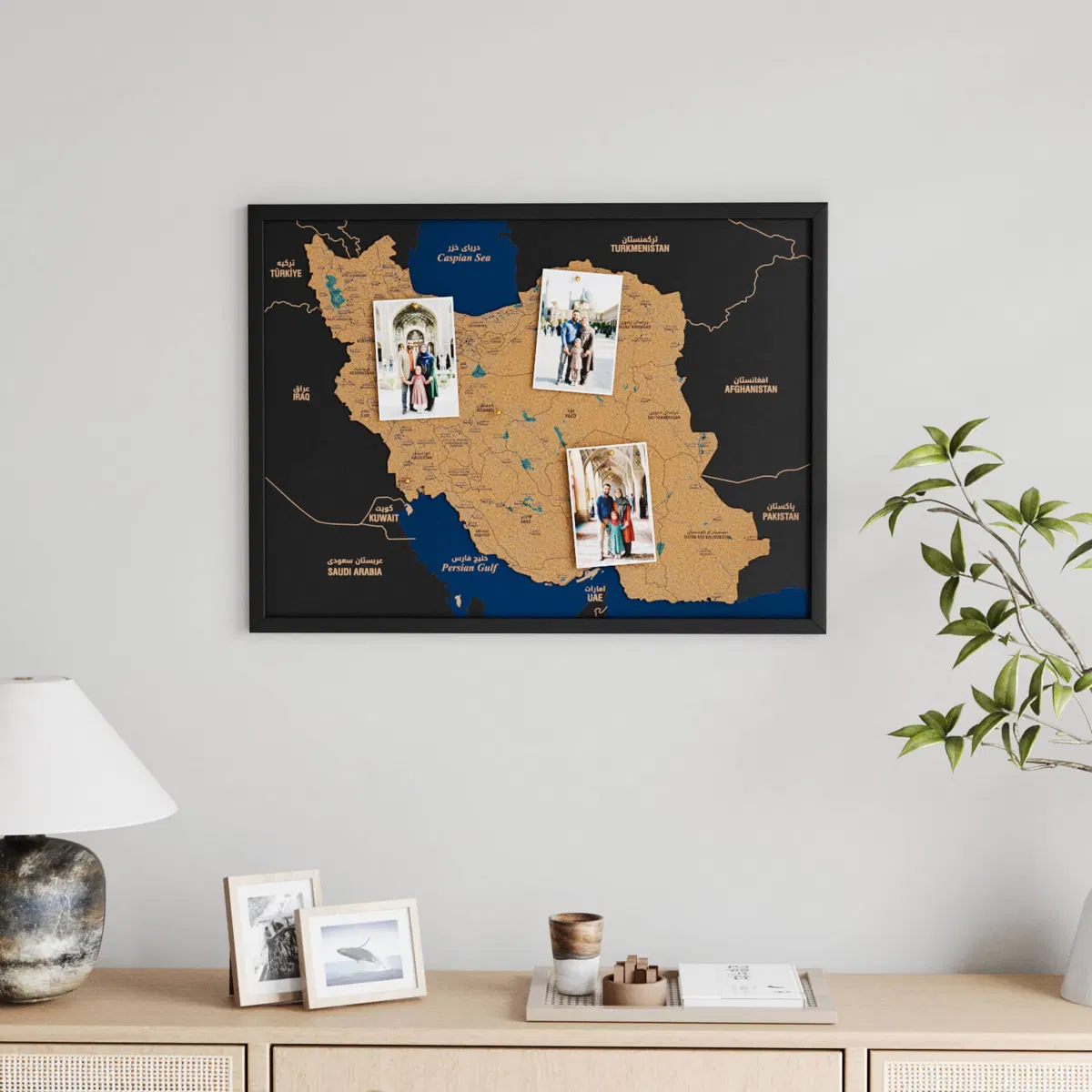 Cork Board Maps · Iran