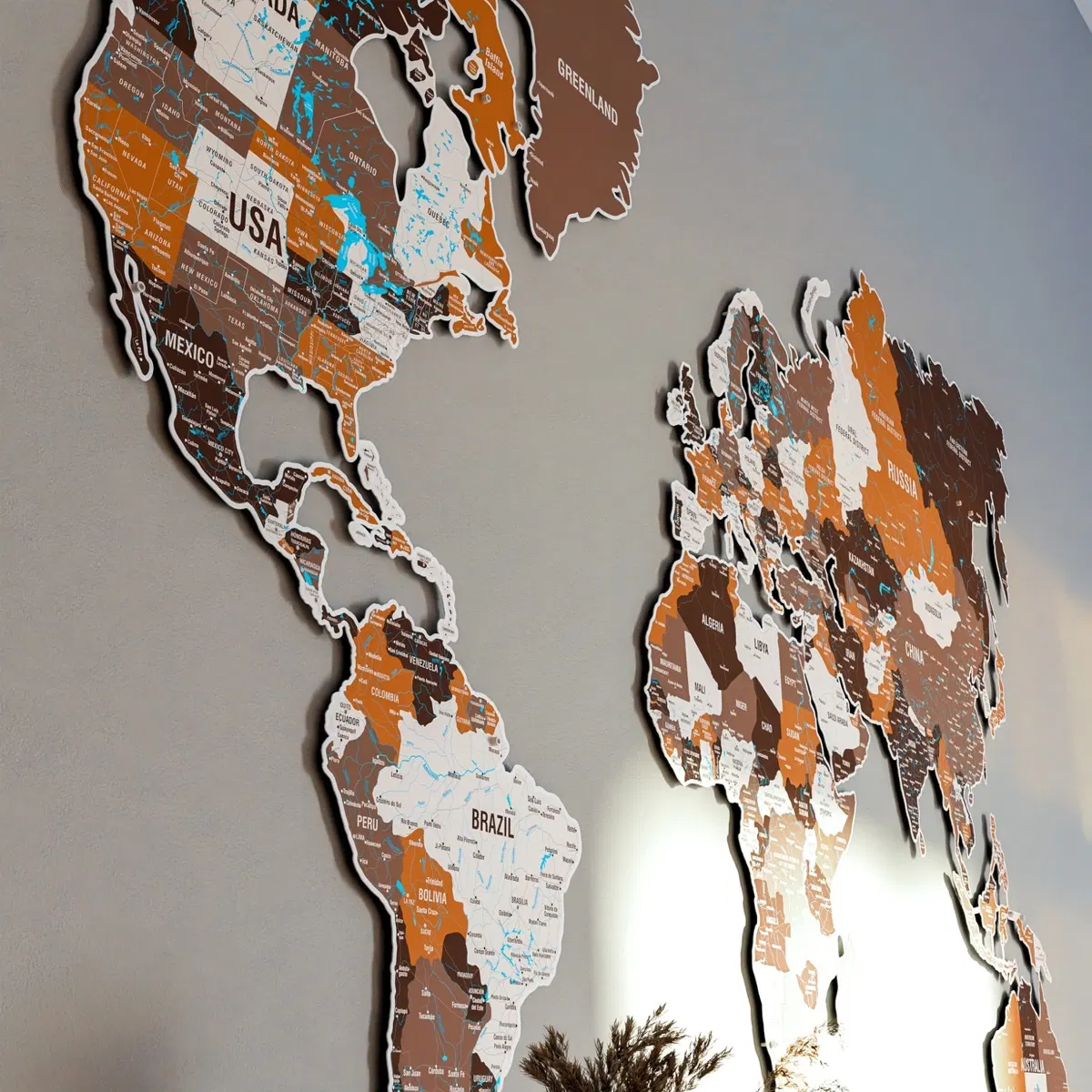 Metal World Map · Soil