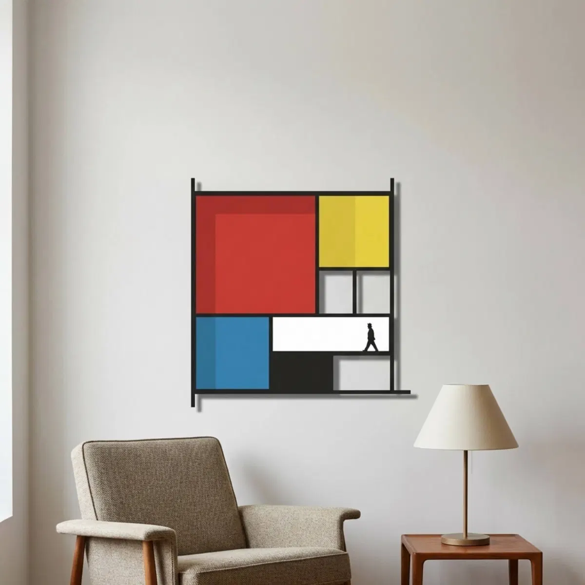 Metal Wall Decor · Mondrian-style Abstract
