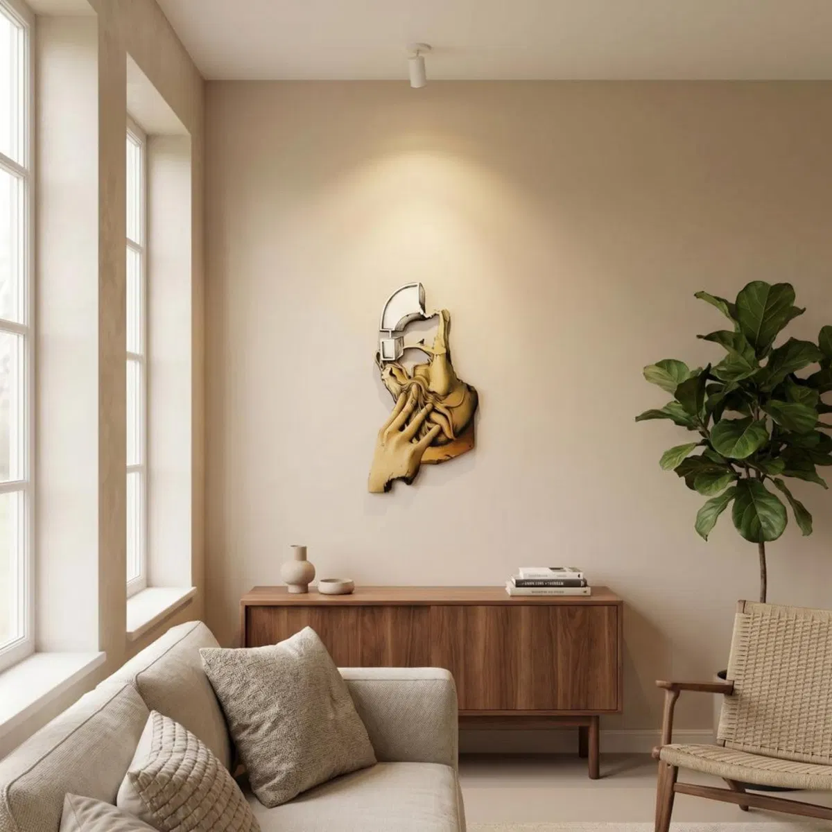 Metal Wall Decor · Surrealist Silhouette