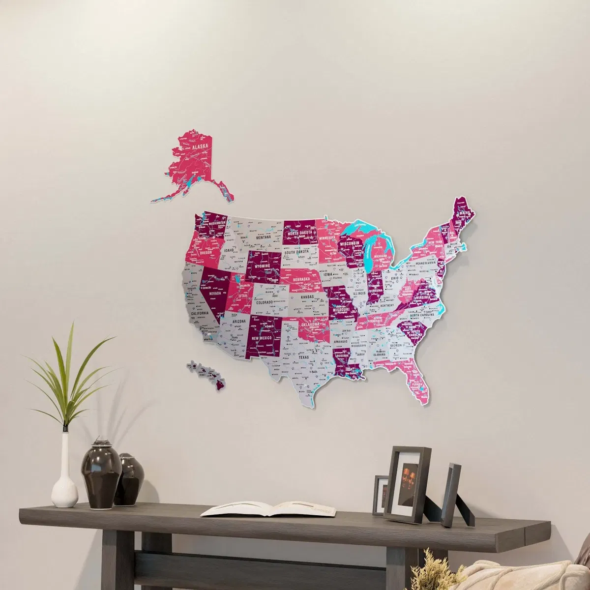 Country Maps · USA · Metal