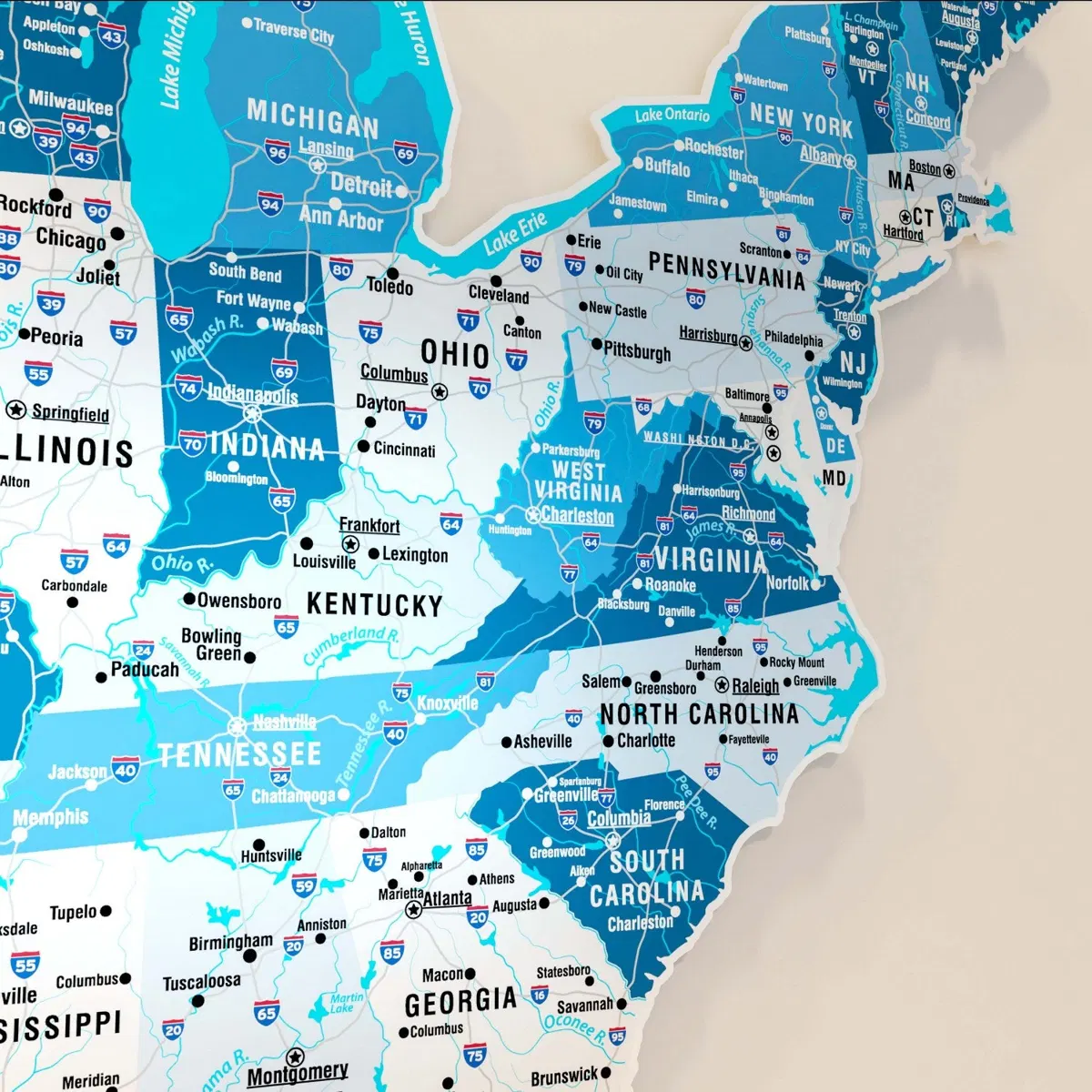 Country Maps · USA · Metal