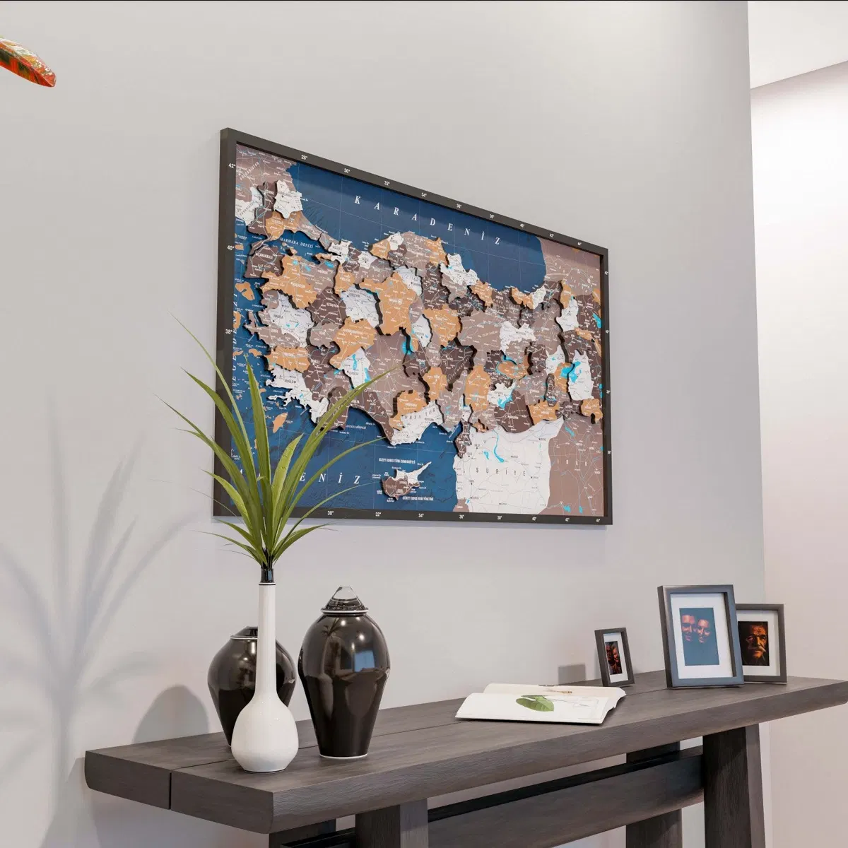 Framed Maps with Sea Background · Türkiye · Soil