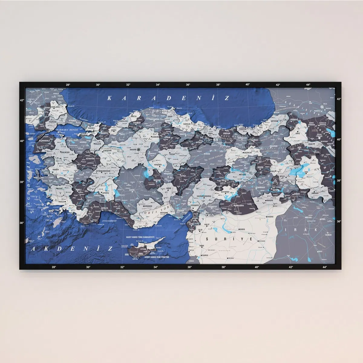 Framed Maps with Sea Background · Türkiye · Nimbus