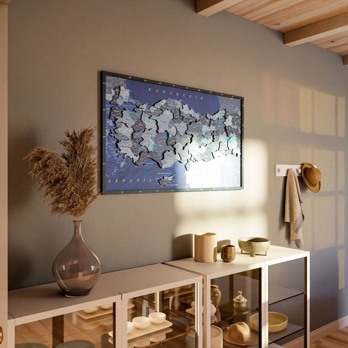 Framed Maps with Sea Background · Türkiye · Nimbus