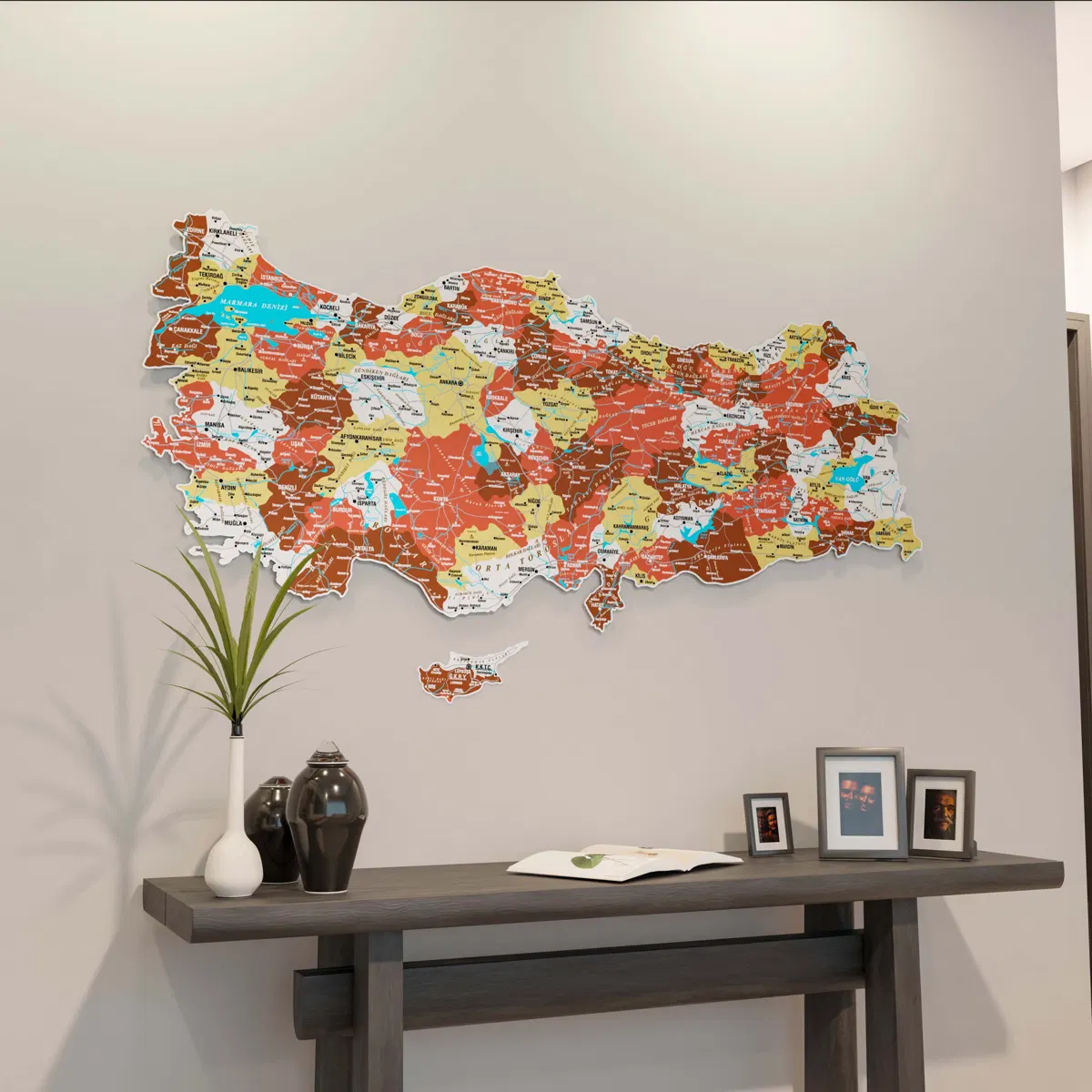Metal Türkiye Map · Terracotta