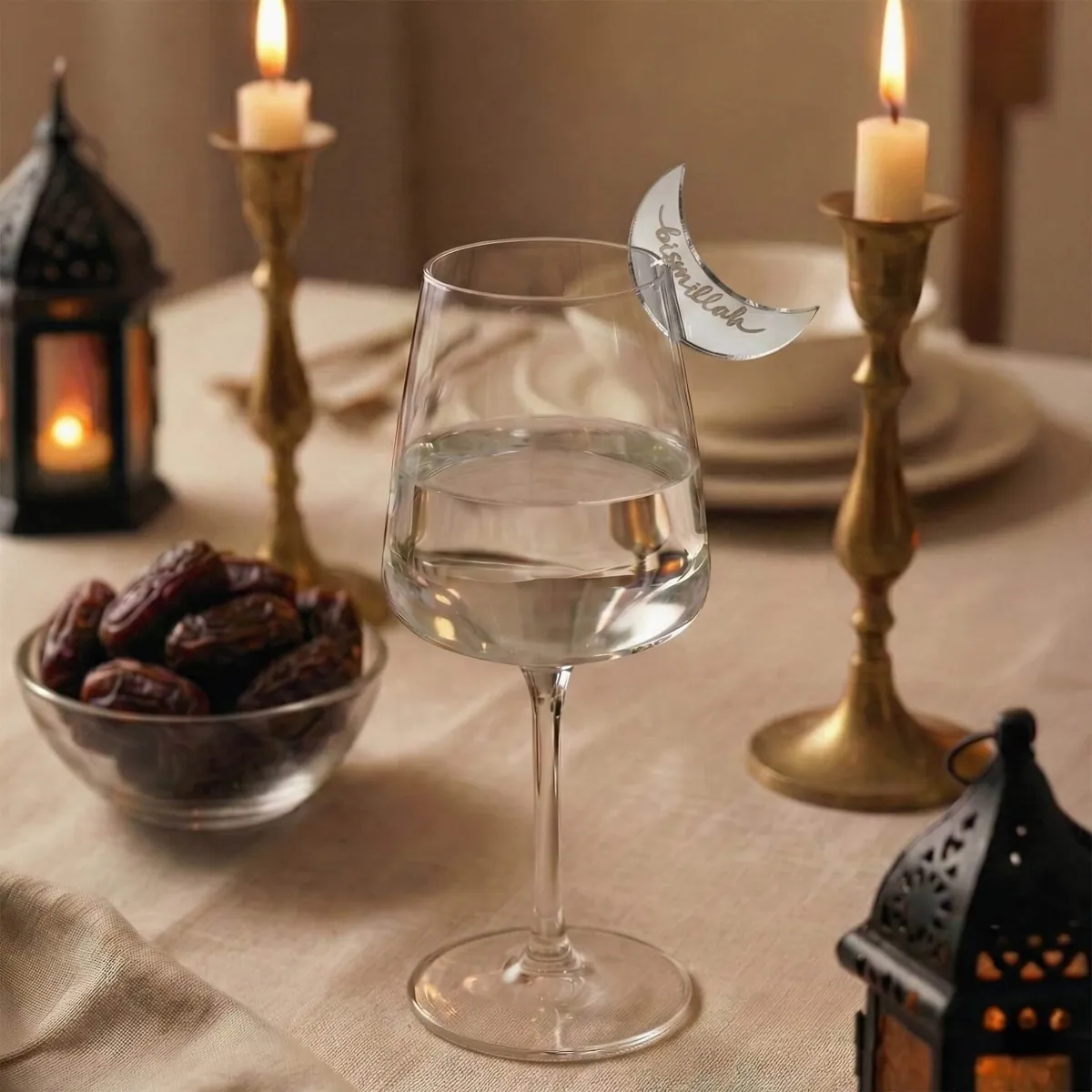 Crescent Glass Charm Set · Crescent Glass Charm Set