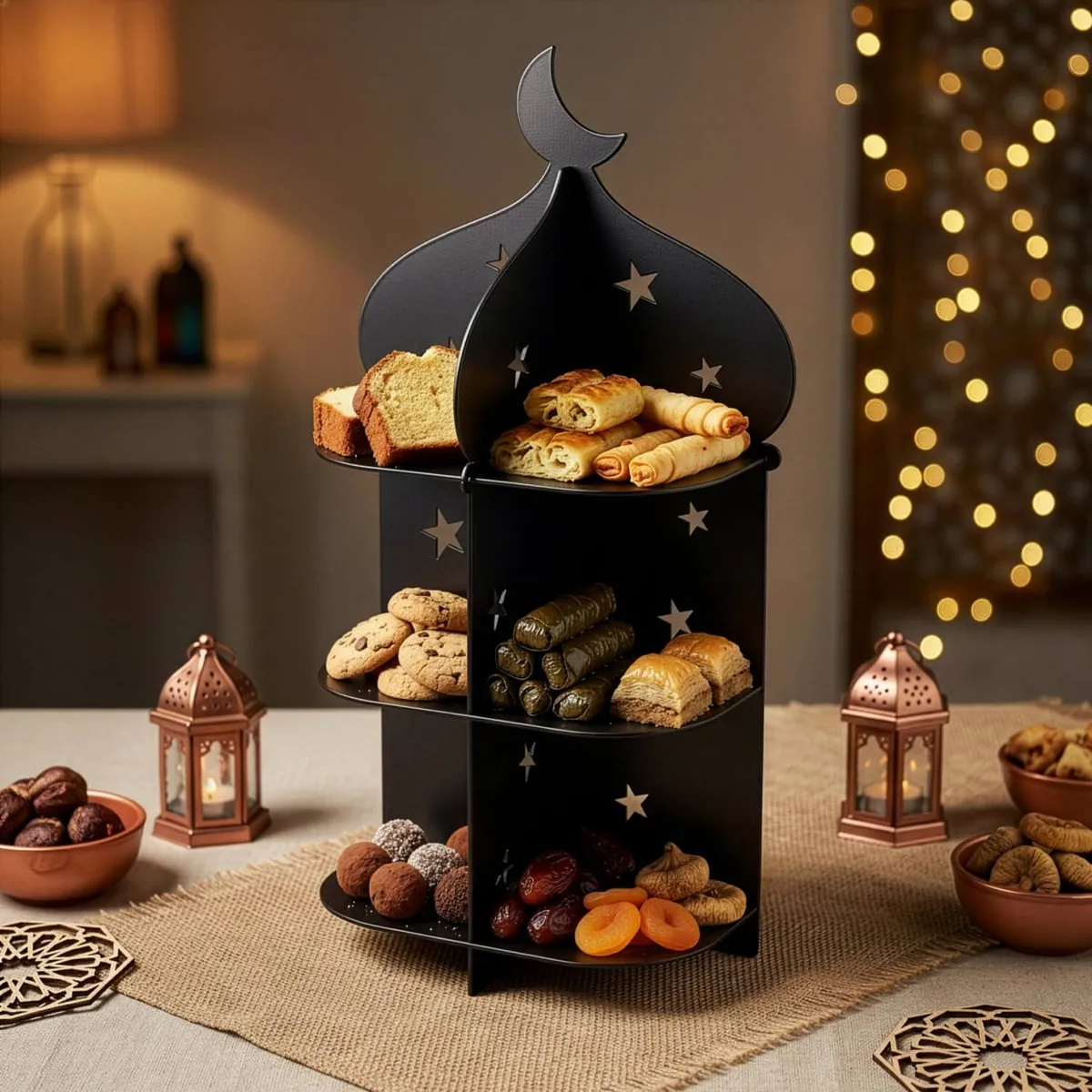 Minaret Serving Stand · Colour: Black