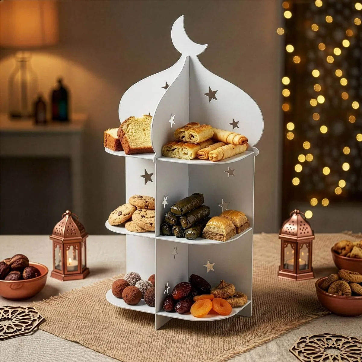 Minaret Serving Stand · Colour: White
