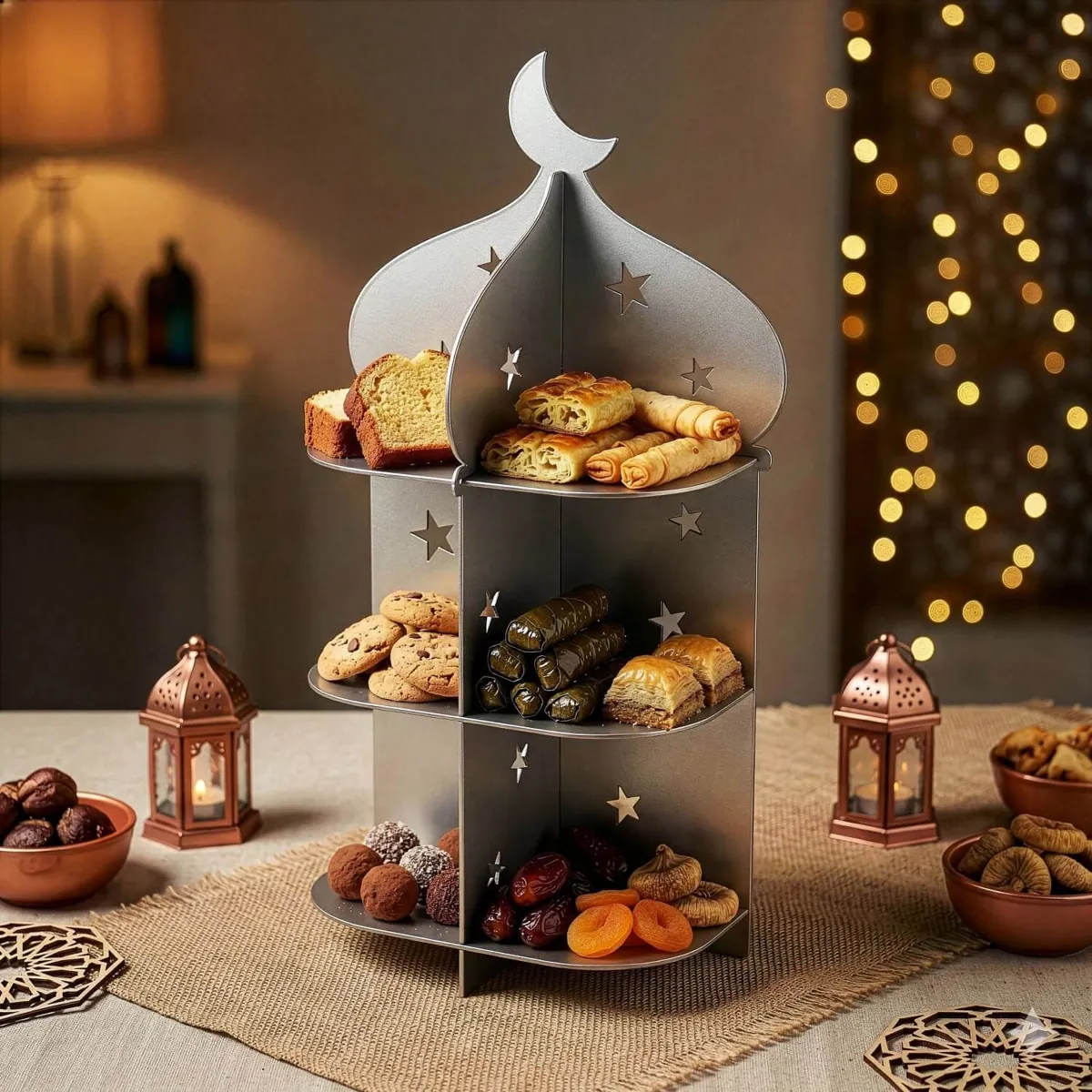 Minaret Serving Stand · Colour: Silver