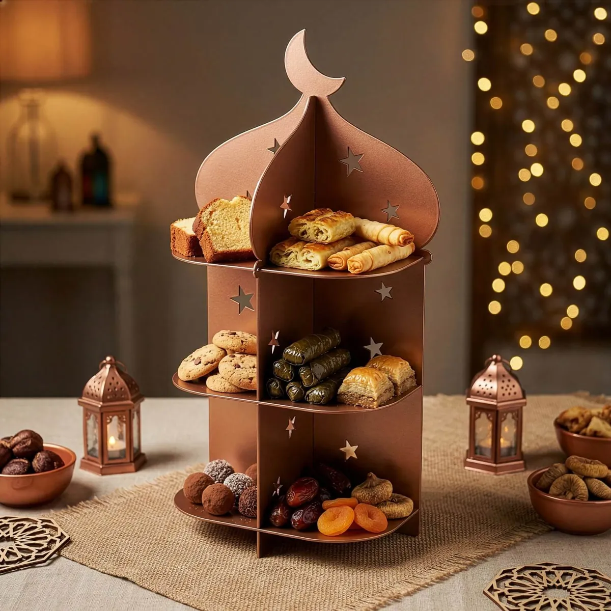 Minaret Serving Stand · Colour: Copper