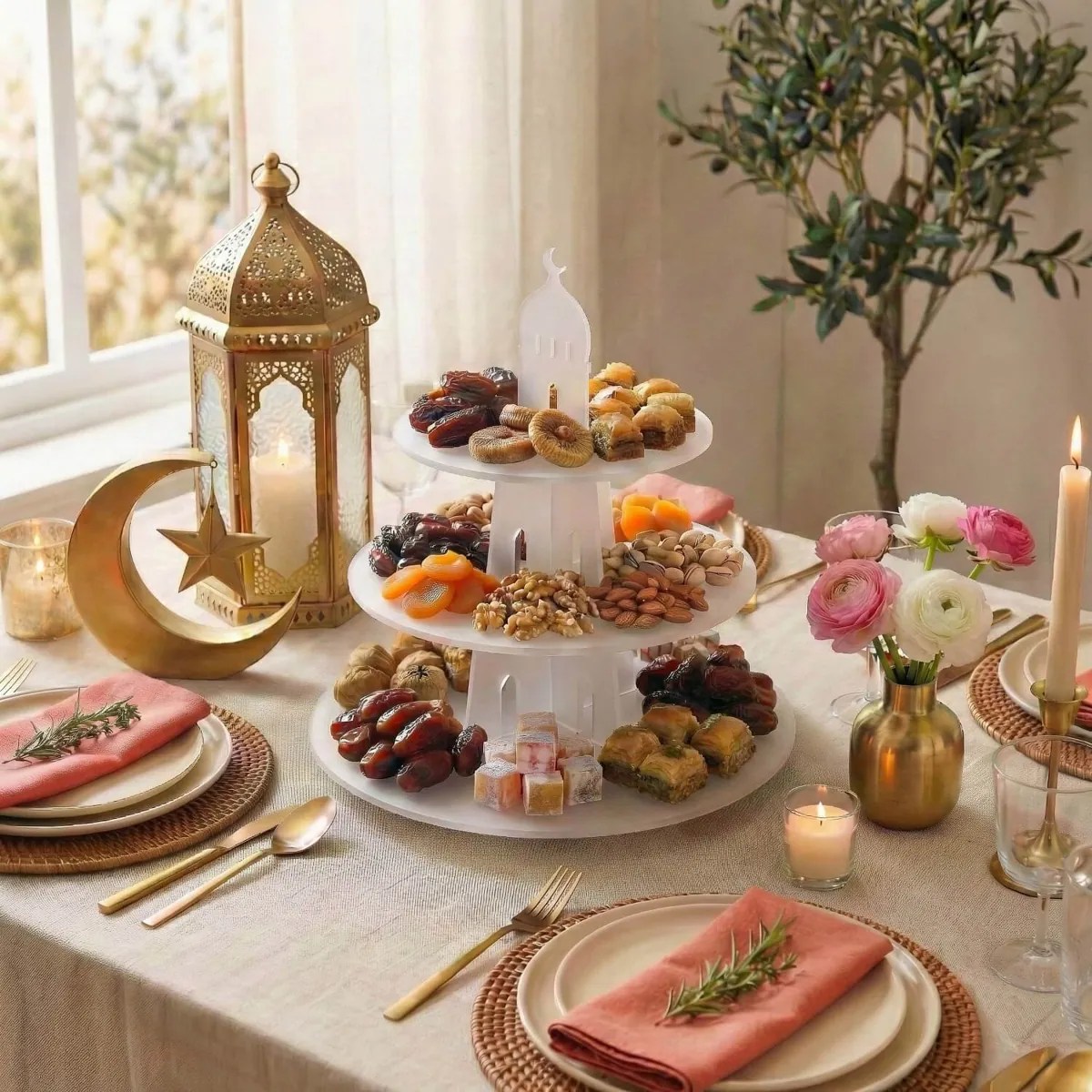 Dome and Round Serving Stand · Round · Frosted