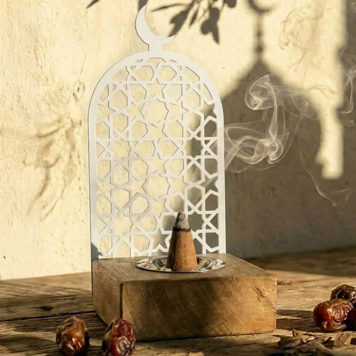 Seljuk Star Incense Burner · Star Pattern · White