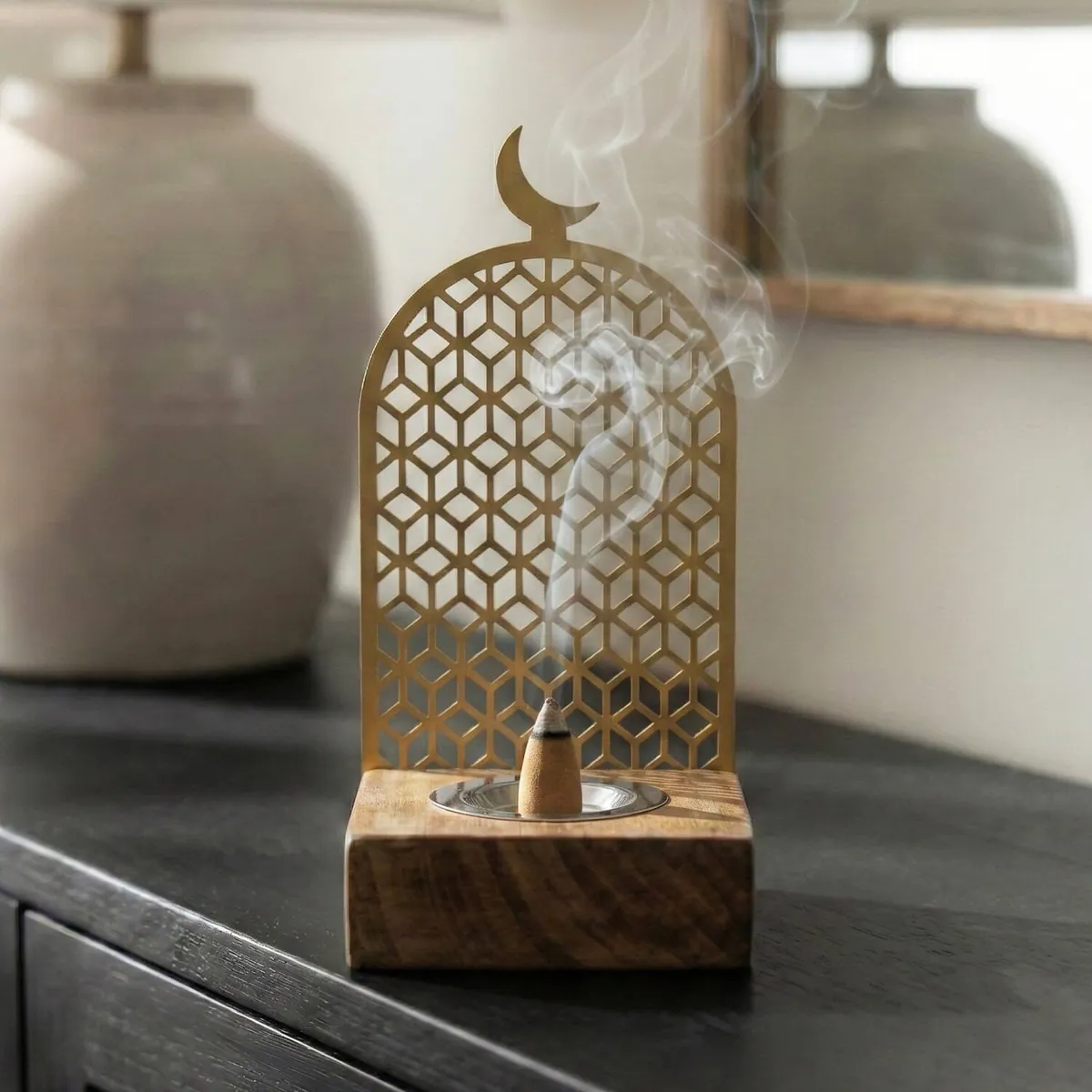 Seljuk Star Incense Burner · Geometric · Gold