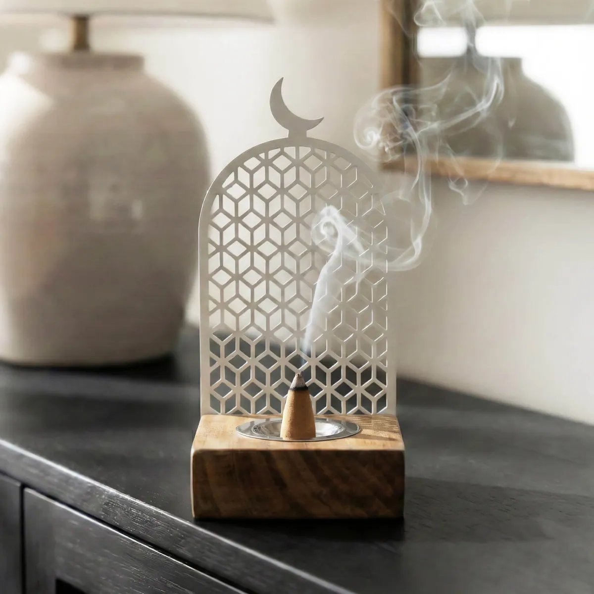 Seljuk Star Incense Burner · Geometric · White