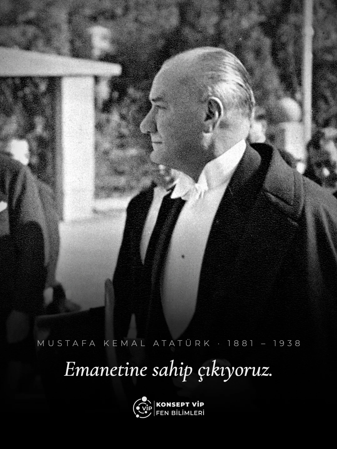 Konsept VİP · 10 Kasım Atatürk'ü Anma · Sosyal Medya Tasarımı