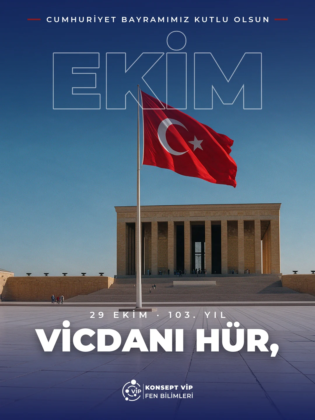 Konsept VİP · 29 Ekim Cumhuriyet Bayramı · Sosyal Medya Tasarımı
