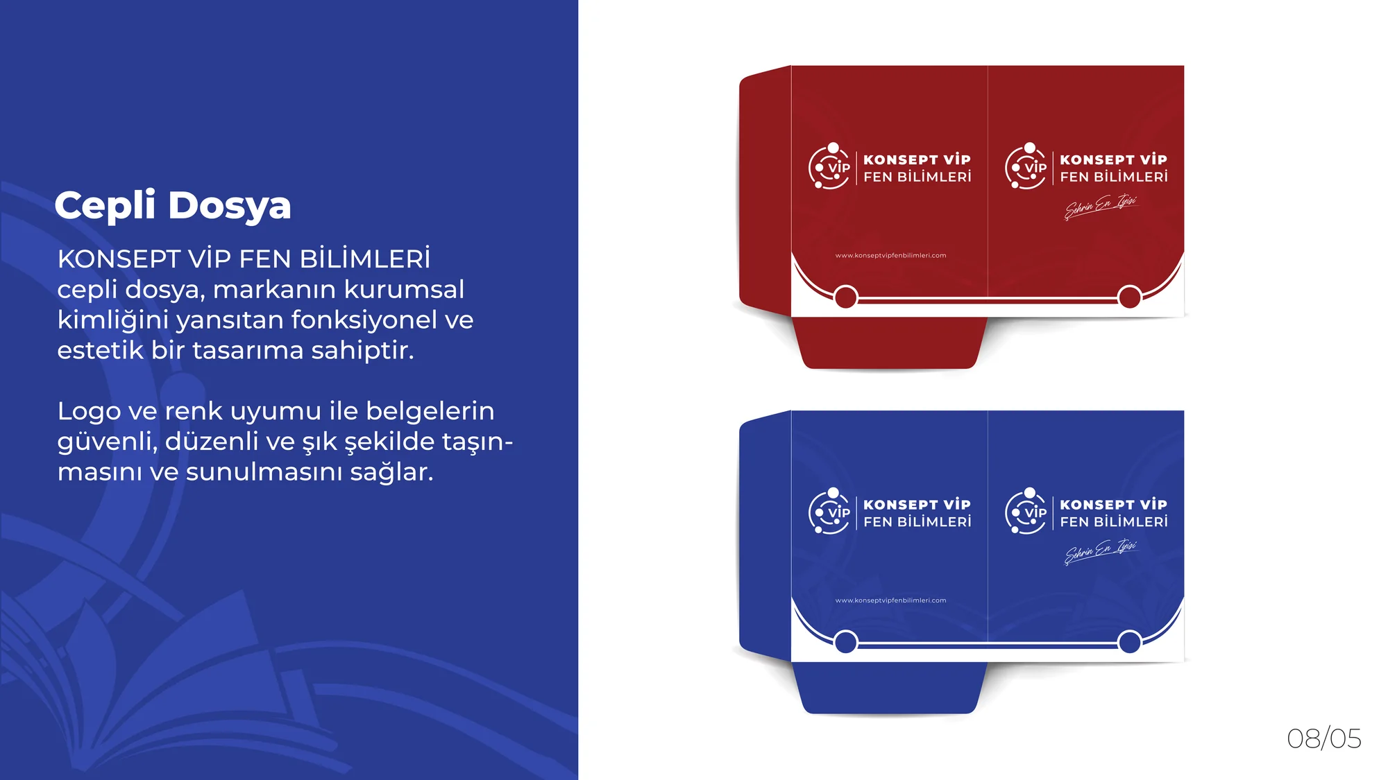 Konsept VİP Brand Identity · Pocket folder