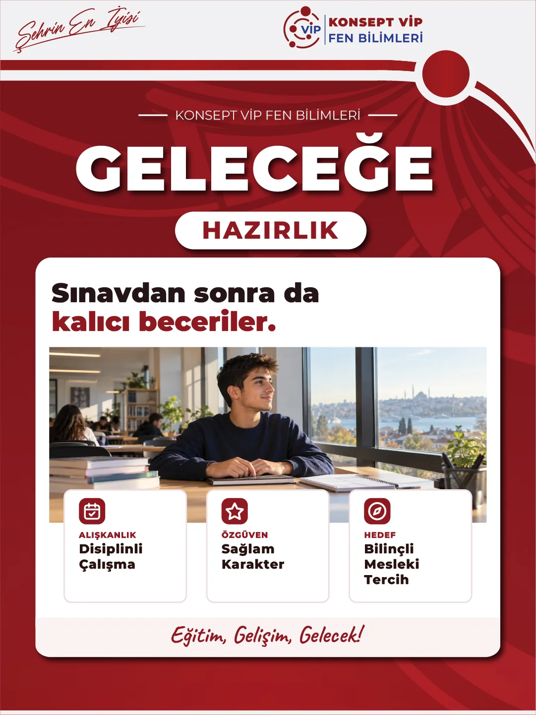 Konsept VİP Sosyal Medya Post Tasarımı · Geleceğe Hazırlık · şube rengi