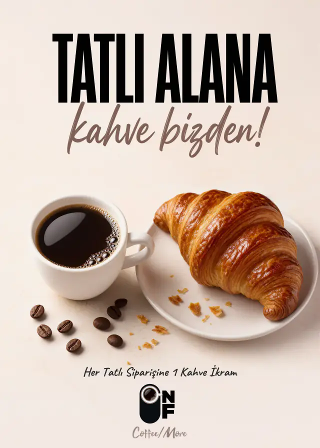 On Off Coffee · Coffee's on Us with Dessert · Posters & Print